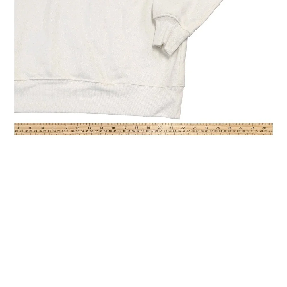 ⭐C6 Wild Fable Womens Cream Pullover Sweatshirt "Surf & Sand" Size S - Picture 5 of 6